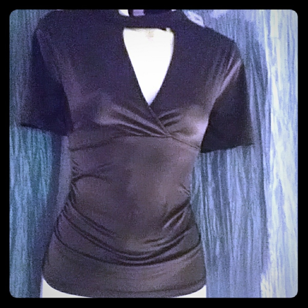 Black Key hole blouse